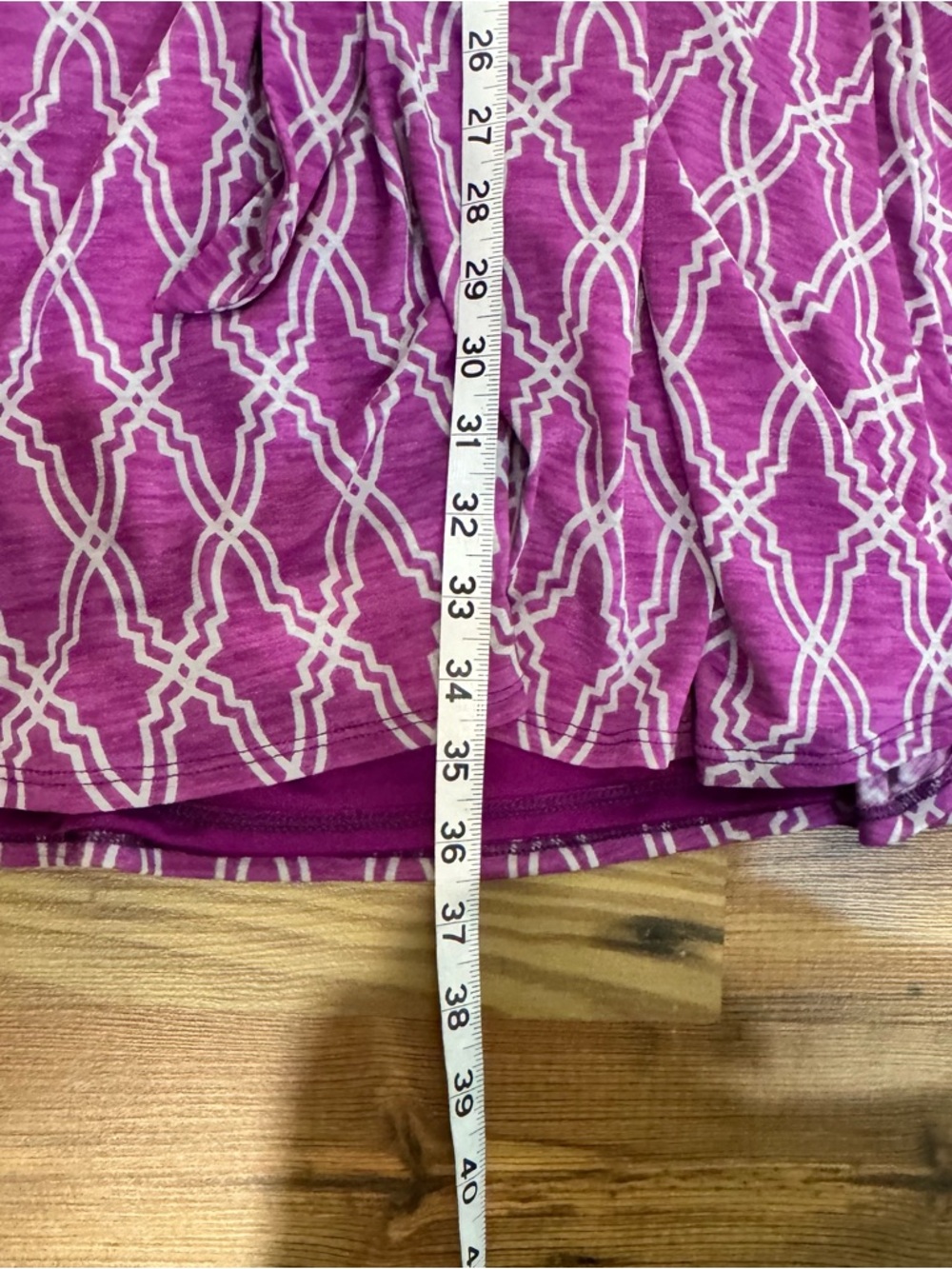 41 Hawthorn Purple Printed Sleeveless Wrap Dress with Tie - Picture 7 of 7